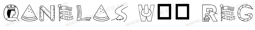 Qanelas W05 Regular 语言英文字体转换